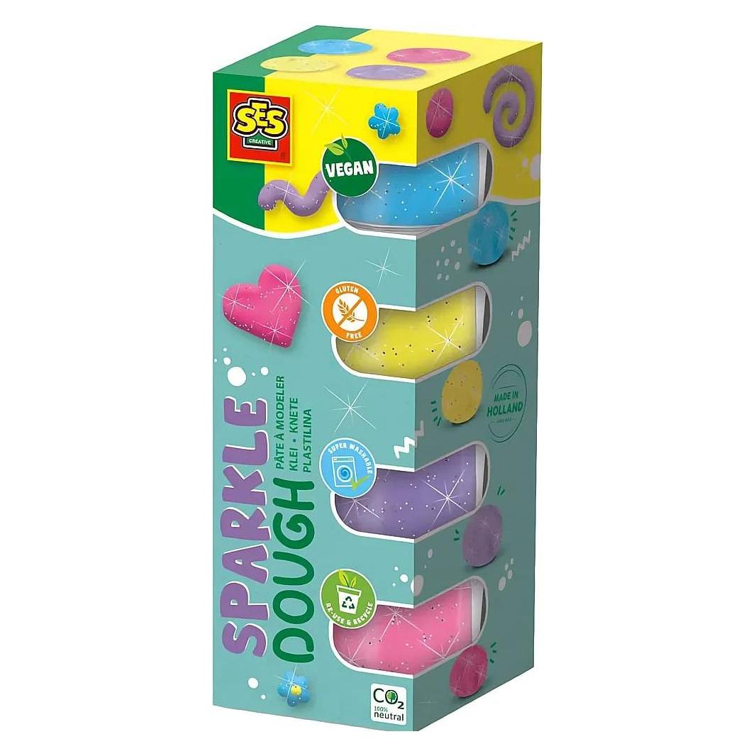Ses Feel Good Clay - Sparkle, 4x90gr (00515)