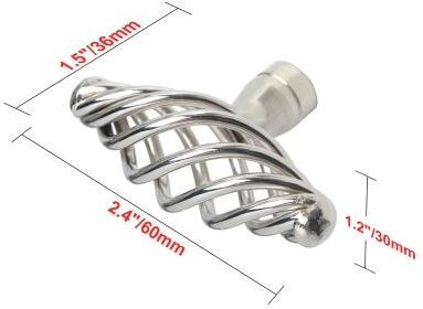 "Utopia Alley Aire Cabinet Ring Pull Knob - Vintage Cabinet Polished Nickel Hardware with Hand, Pull Knobs 2.4"""