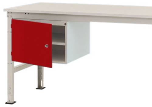 Manuflex ZB4717.3003 Gehäuse-Unterbau UNIVERSAL Stationär, Nutzhöhe 300mm mit 1 Tür links angeschlagen. Für Tischtiefe 1200mm