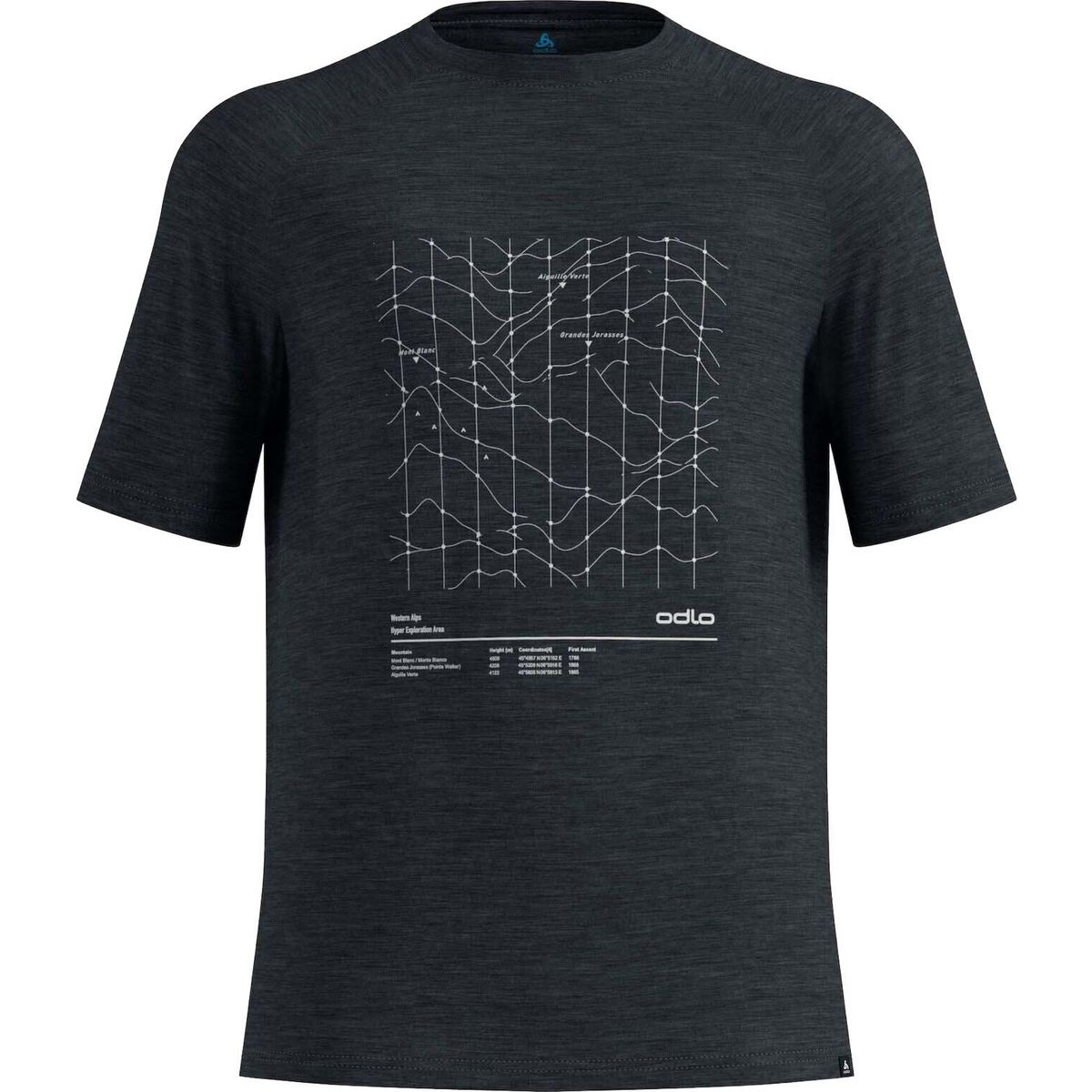 Odlo Merino Tencel Hyper MAP black melange (60008) L 554812-60008-L