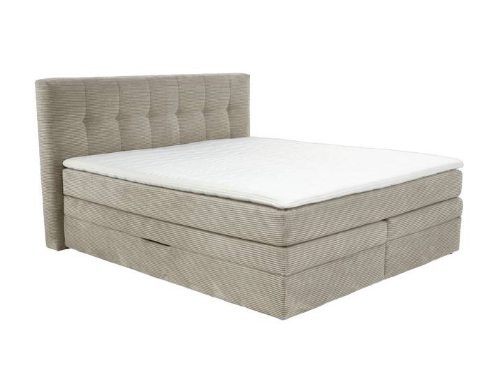 Boxspringbett Amy Greige 180 x 200 cm