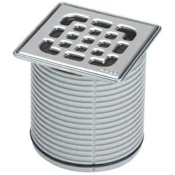 Viega Aufsatz 4934.2 Rost verschraubt in 100x100mm Kunststoff grau 555207