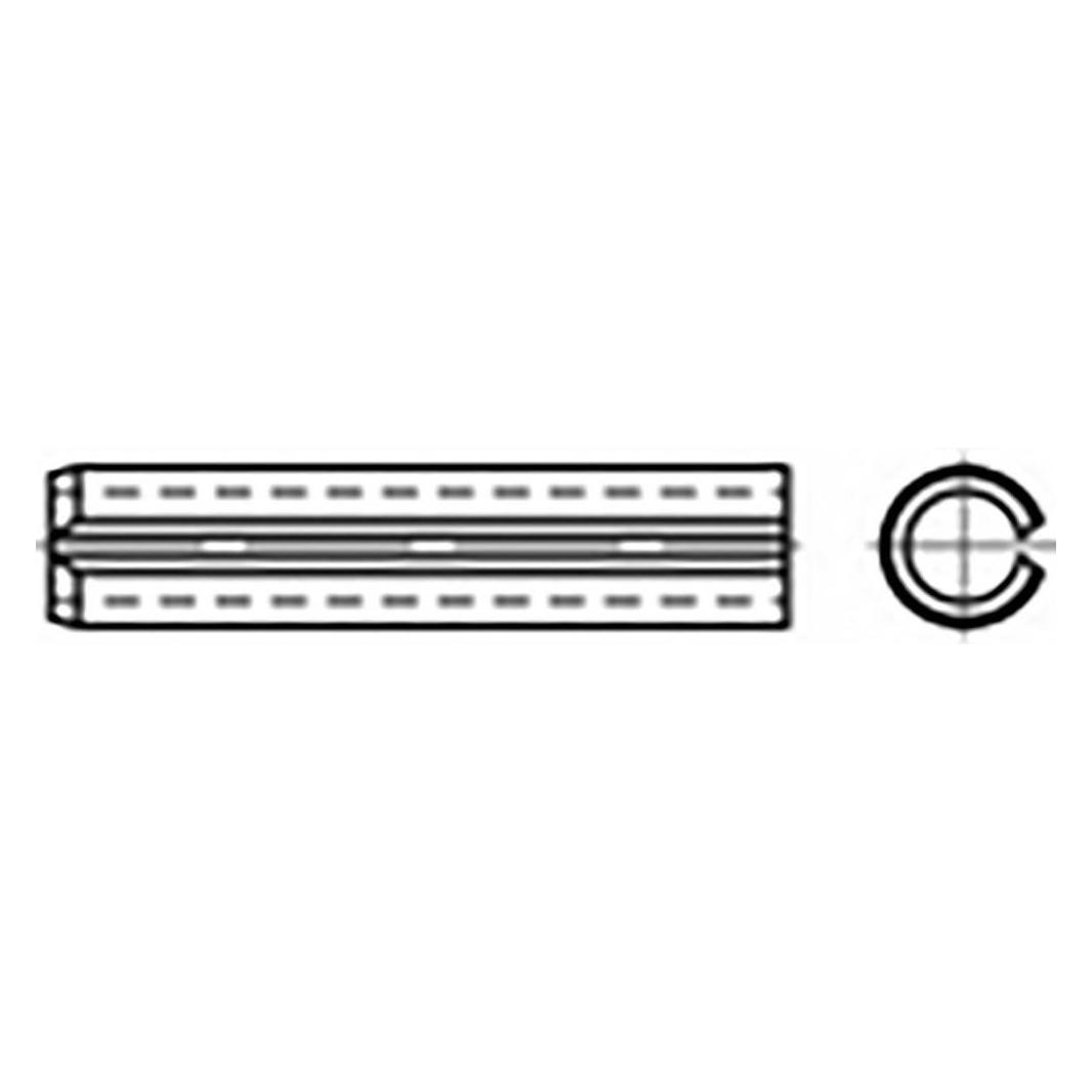 Toolcraft TO-6866508 Spanhulzen Verenstaal 25 stuk(s) (TO-6866508)