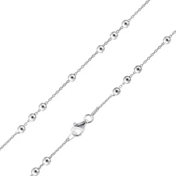 trendor 28972 Damen-Halskette 925 Silber Rhodiniert Fantasie-Collier, 45 cm