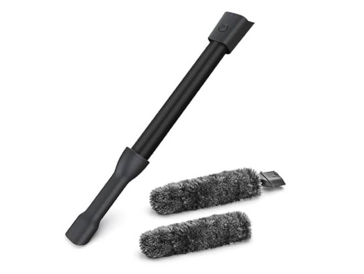 AEG AKIT21 Duster Kit (flexibele plumeau, zuigslang, reiniging van gevoelige voorwerpen, krasvrij afstoffen, stofzuigeropzetstuk, wasbaar, geschikt voor QX6, QX7, QX8-2, QX9, grijs/zwart)