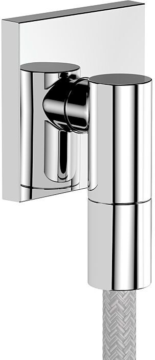 Hansgrohe FixFit Fine E Wandanschluss 28883000 mit Rückflussverhinderer, E, eckig, chrom