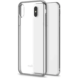 Moshi Vitros (Apple iPhone XS Max), Smartphone Hülle, Silber, Transparent