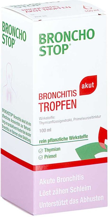 BRONCHOSTOP Bronchitis akut Tropfen zum Einnehmen 100ml