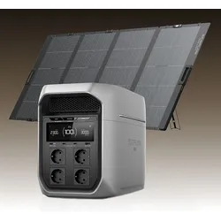EcoFlow DELTA 3 Max Plus Powerstation 2048 Wh mit Solarpanel 400 W