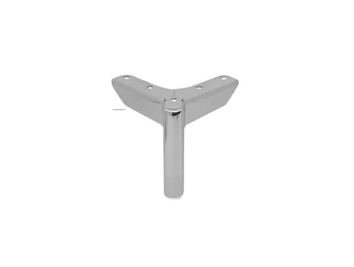 LXLAEOANG 4 Stück TV-Schrank-Stützfüße aus Metall, Bett-Schrank-Beine Möbelsäule, vielseitig einsetzbar, langlebiges Metall(Silver 10cm 4pcs)