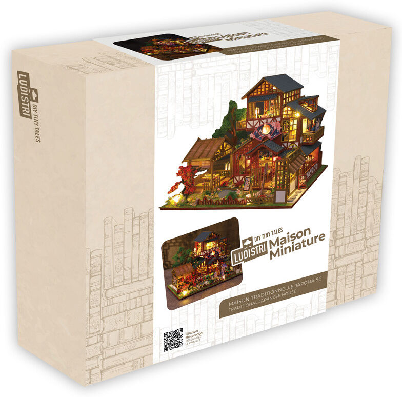 Puzzle 3D en bois Maison traditionnelle Japonaise - DiY Miniature