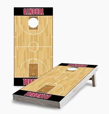 Skip's Garage Toronto Raptors Regulation 2x4 Cornhole Game Set