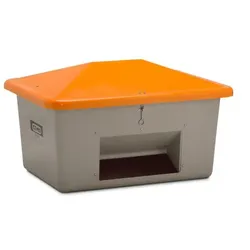 Streugutbehälter Cemo Kompakt aus GFK mit Entnahmeöffnung Cemo Profi Streugutbox, 20 Jahre Nutzungsdauer