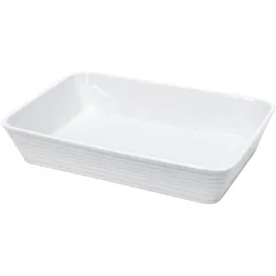 Auflaufform KÜCHENPROFI BURGUND (BHT 23,50x6x35 cm) - weiß - BHT 23,50x6x35 cm