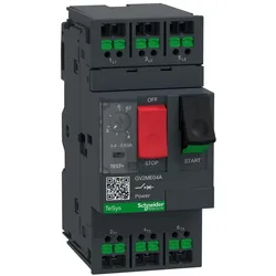 Schneider Electric GV2ME04A Motorschutzschalter, 3p, 0,4-0,63A, Tasterbetätigung, SnapIN Anschlussklemmen
