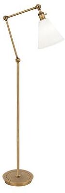 Samuel Floor Lamp - Nickel/White Shade - Ballard Designs
