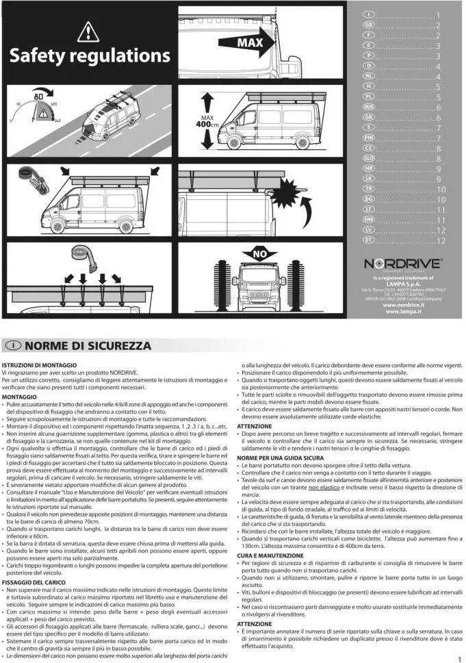 Nordrive KIT ATTACCHI FIAT DOBLO 2BARRE