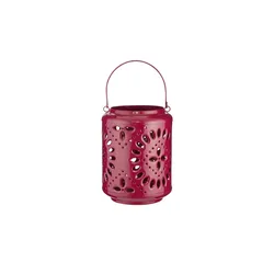 Laterne   ¦ rosa/pink ¦ Eisen ¦ Maße (cm): H: 20  Ø: 17.0