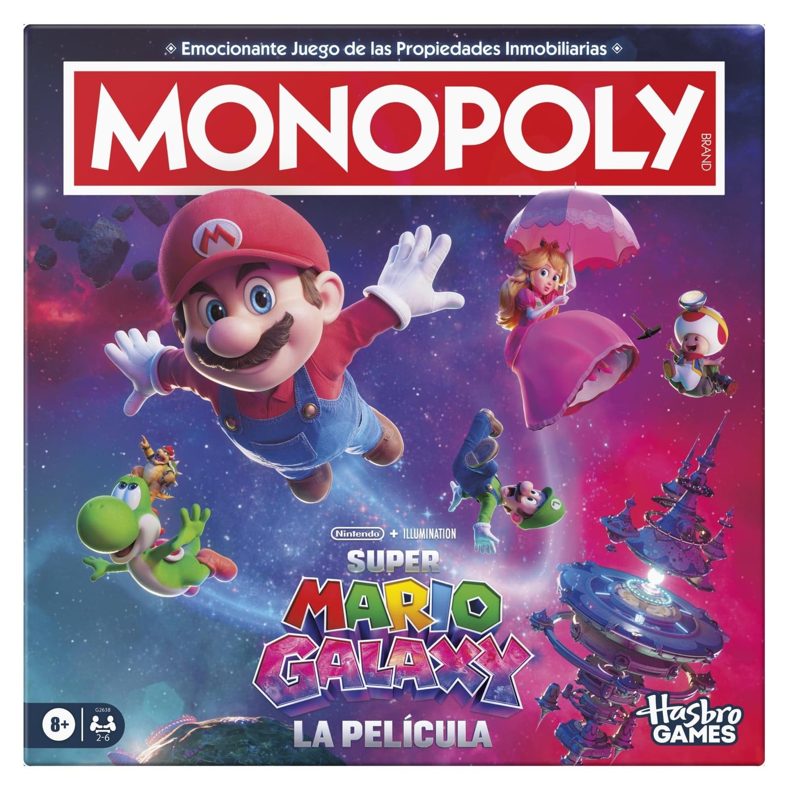 Hasbro Gaming Monopoly Super Mario Galaxy Film Editie, vanaf 8 jaar