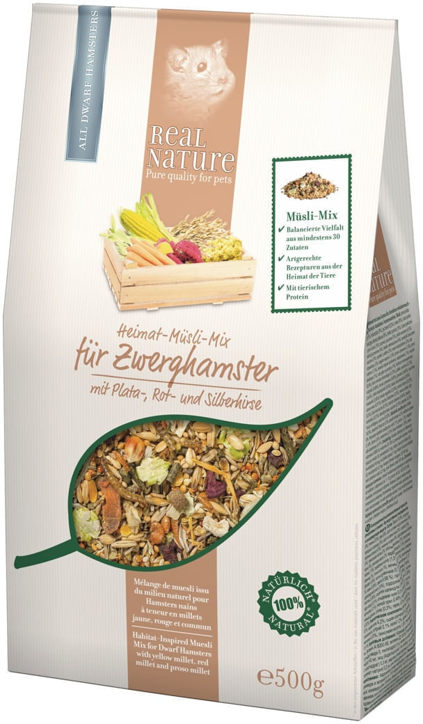 Real Nature Criceti Nani Optimal Muesli KIT RISPARMIO 2X500G