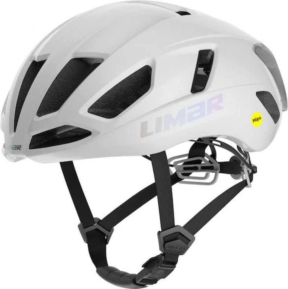 Limar Air Atlas + Mips Iridescent White M - aerodynamischer Rennradhelm mit T...