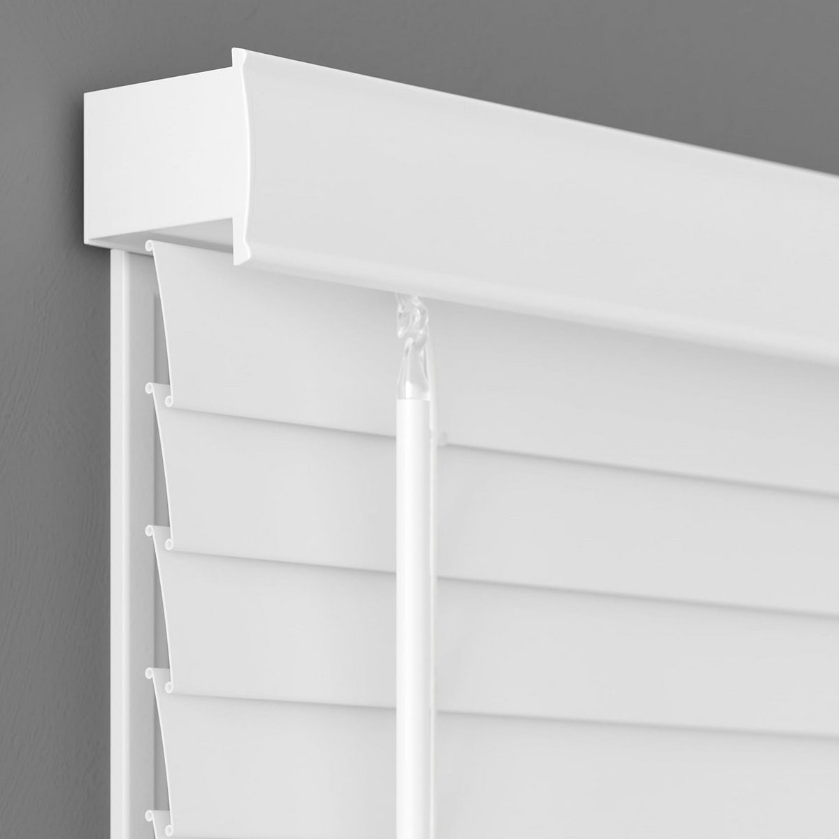 Verduisterende Jaloezieën op Maat 2 Inch Houtlook Wit - Draadloos en Veilig