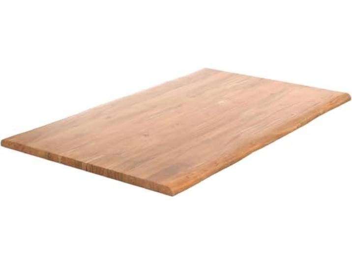 DELIFE Tischplatte Edge Akazie Natur 140x90cm Live-Edge