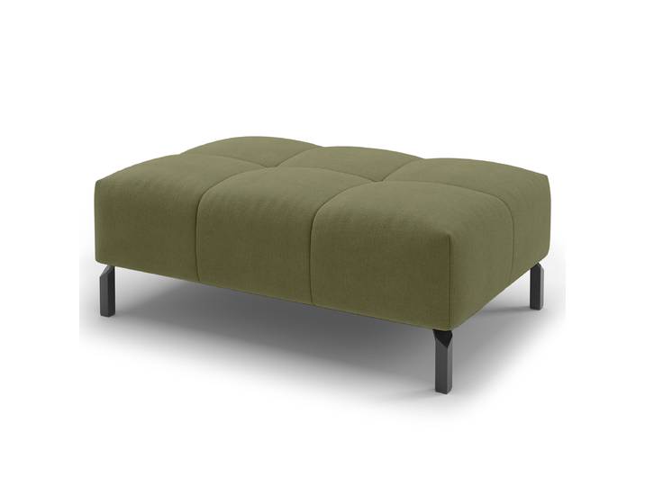 Polsterhocker Höhe 45 cm 109 x 45 x 74cm Grün Webstoff Esila: Olivgrün