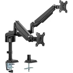 Inline Tischhalterung mit Lifter für zwei Monitore bis 32 Zoll