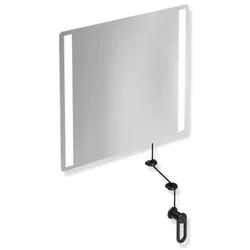 Hewi 801 Kipp-Lichtspiegel LED 801.01.40090 600x540x6mm, tiefschwarz