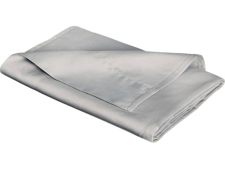 Betttuch FLEURESSE Colours , grau, B:160cm L:260cm, Mako-Satin, Obermaterial: 100% Baumwolle, Bettlaken, Betttuch, offenes Bettlaken