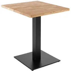 Oviala Business Esstisch 60 x 60 cm mit geraden Kanten aus Eiche