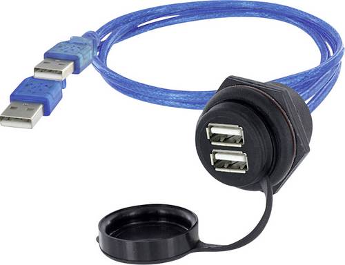 Encitech 2 x USB 2.0 Buchse A Chassisbuchse, Einbau 1310-1035-02 M30 1310-1035-02 Inhalt: 1St.