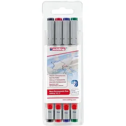 edding 151 F non-permanent Folienstifte-Set 0.6 mm Mehrfarbig