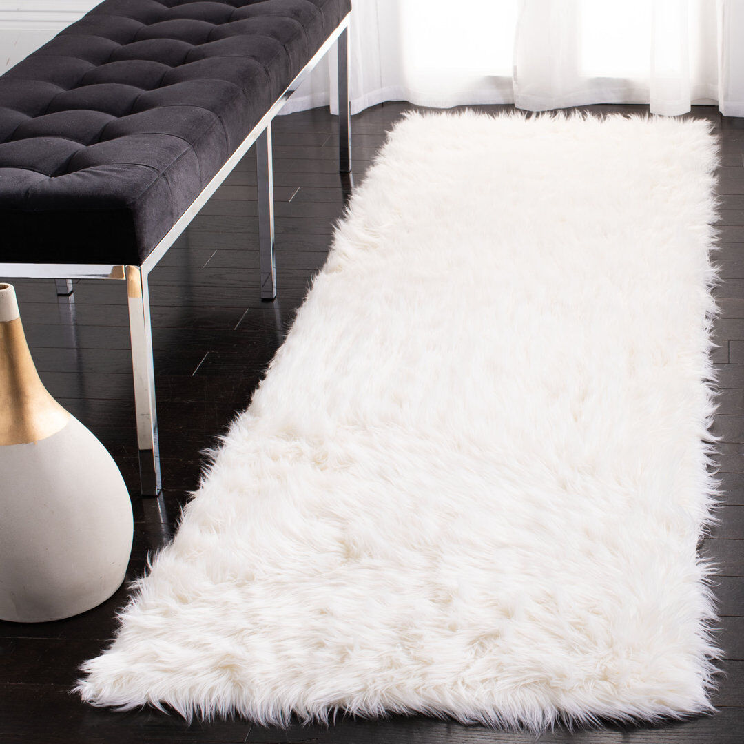 Mikado Living Faux Fur Area Rug Runner 76 x 244 cm