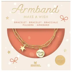 Moses Sternchen-Armband Make a wish gold