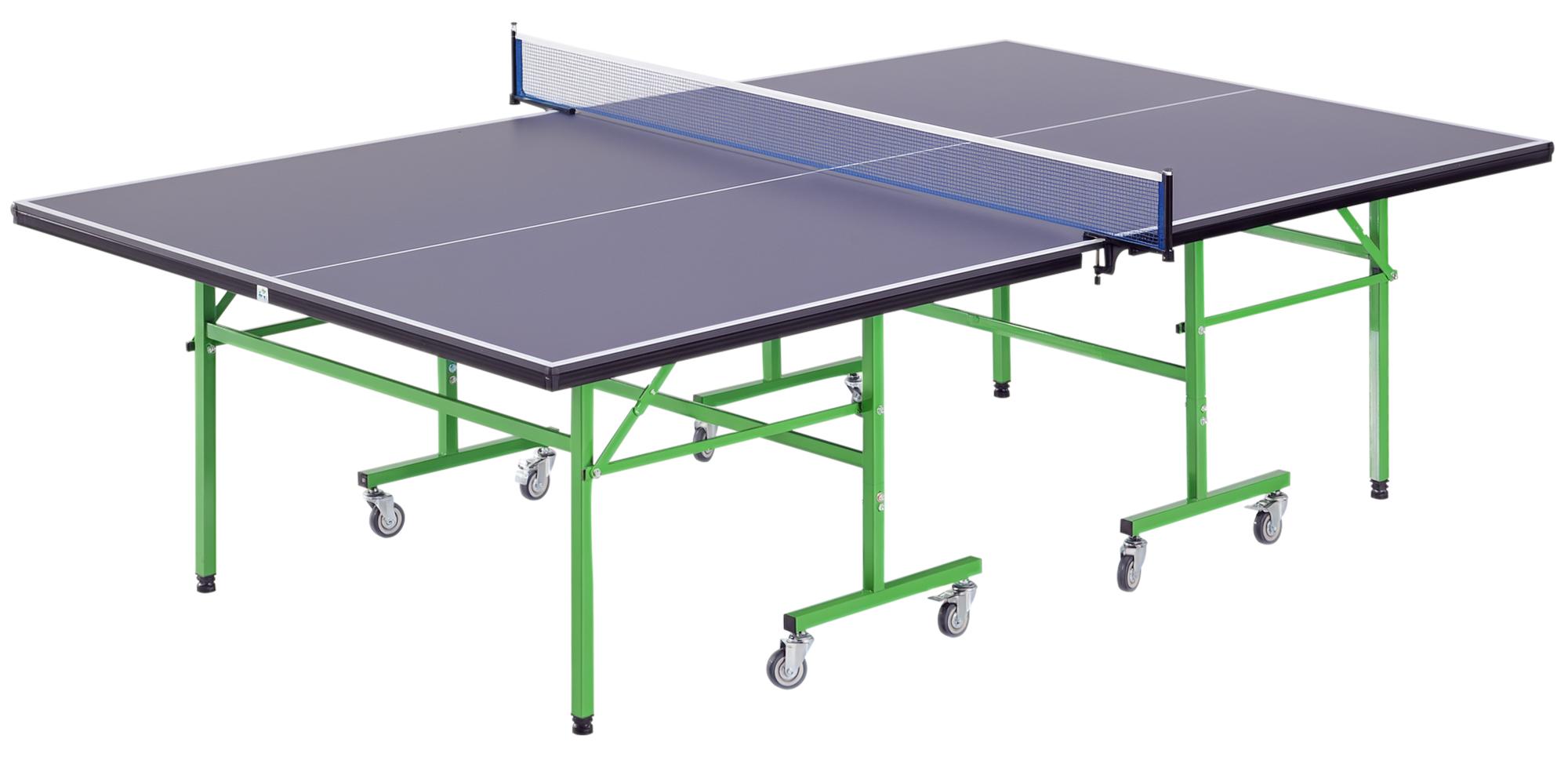 Klappbarer Tischtennistisch fš¹r den Innenbereich mit 8 Rollen, 152,5 !Á 274 !Á 76 cm