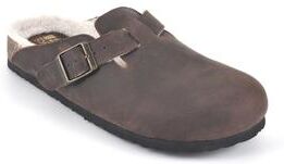 Women's White Mountain Bari Mules by White Mountain in Brown Leather Fur (Size 11 M)