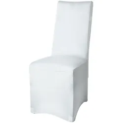 STUHLHUSSE Leona Stretch Bankett 95x45cm Weiß