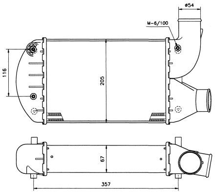 Nrf Ladeluftkühler 30134 Für Fiat