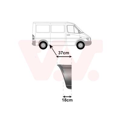 VAN WEZEL Seitenwand 3075140 vor der Achse