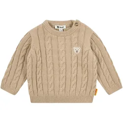 Steiff Pullover Bär Zopfmuster, beige, 68