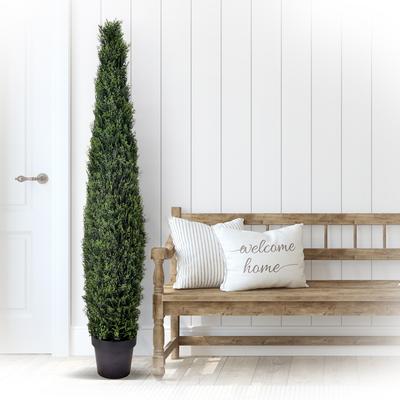 Regency International "Potted Plastic Uv Treat Cypress Cone Topiary 60"""