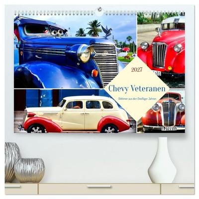 Chevy Veteranen - Oldtimer aus den Dreißiger Jahren (hochwertiger Premium Wandkalender 2027 DIN A2 quer), Kunstdruck in Hochglanz