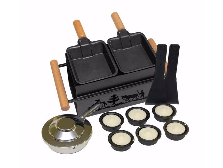 Heidi Cheese Line tête à tête Raclettegrill – Raclette Ofen/Raclette Grill – schwarz