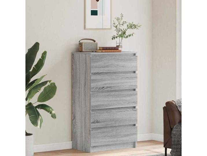 Commode/Buffet contemporain Sonoma gris 60x36x103 cm Bois d'ingénierie LL0000195487