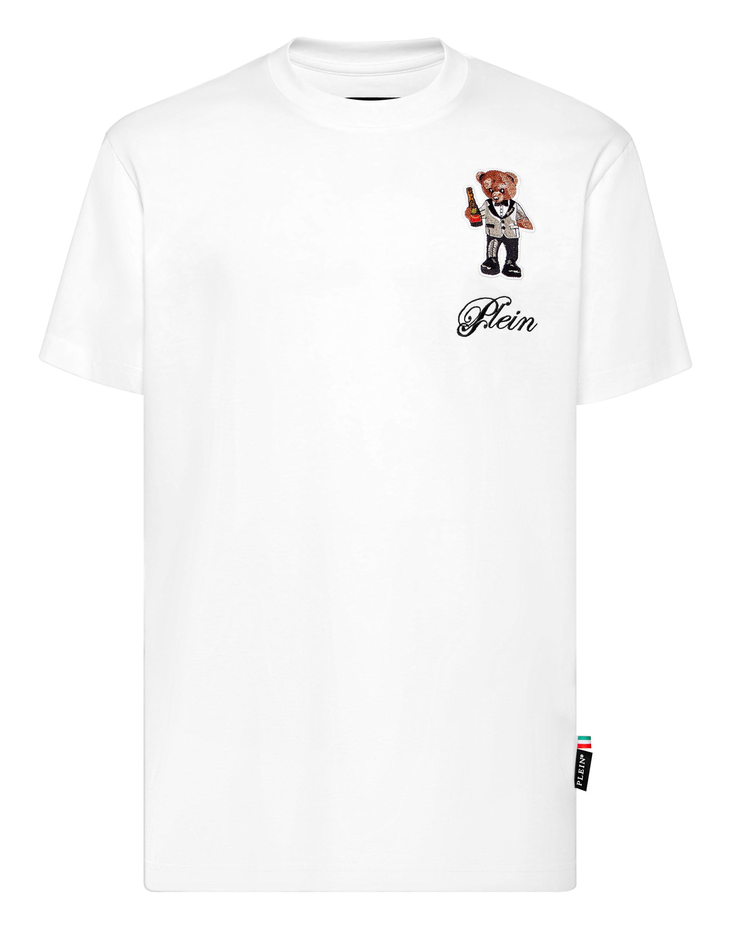Philipp Plein Rundhals-T-Shirt "Teddy" - Weiß