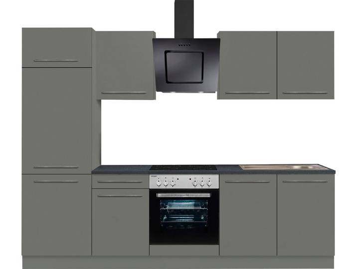 OPTIFIT Küchenzeile Bern, Breite 270 cm, gedämpfte Türen, wahlweise mit E-Geräten