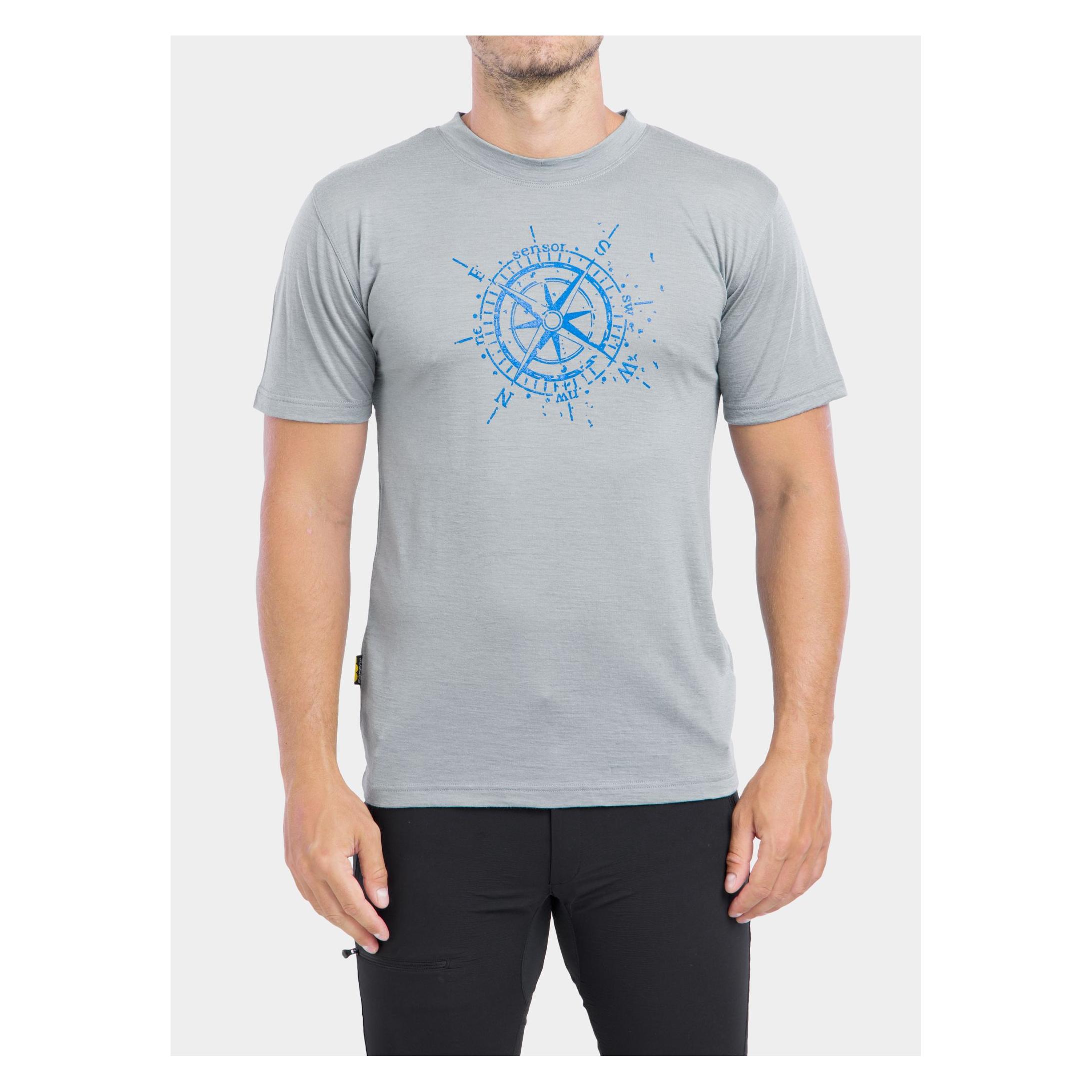 Merino Hemd Sensor Merino Active PT Tee L - grau (L) (18158)
