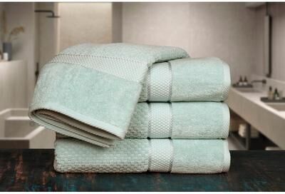 Ample Decor Highly Absorbent Cotton Bath Towel Popcorn Textured 30 X 54 Inch - 4 Pcs